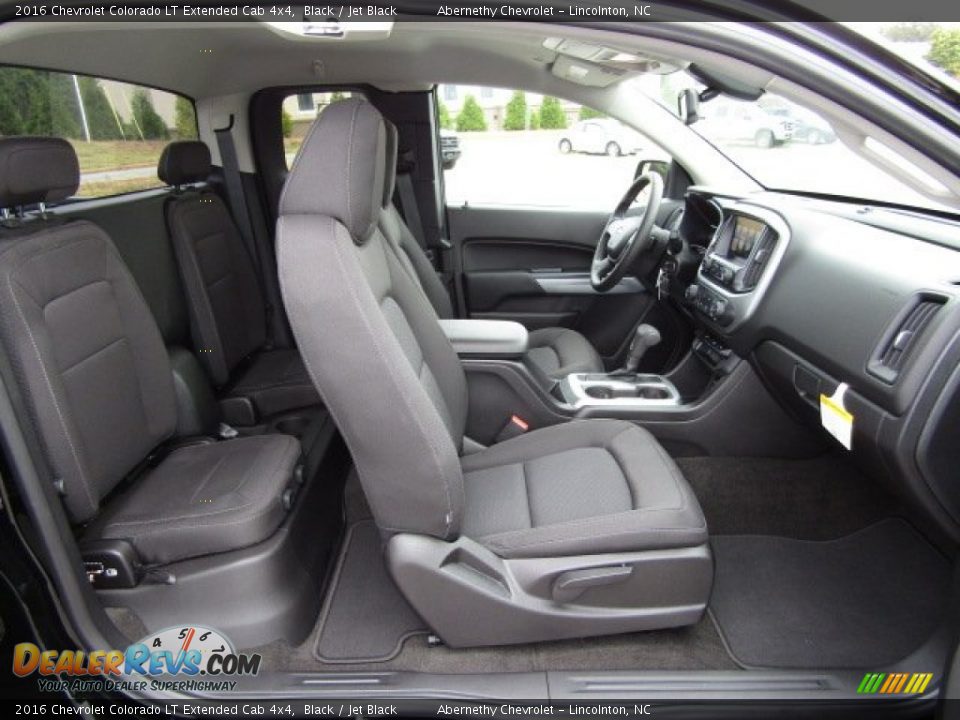 Jet Black Interior - 2016 Chevrolet Colorado LT Extended Cab 4x4 Photo #18