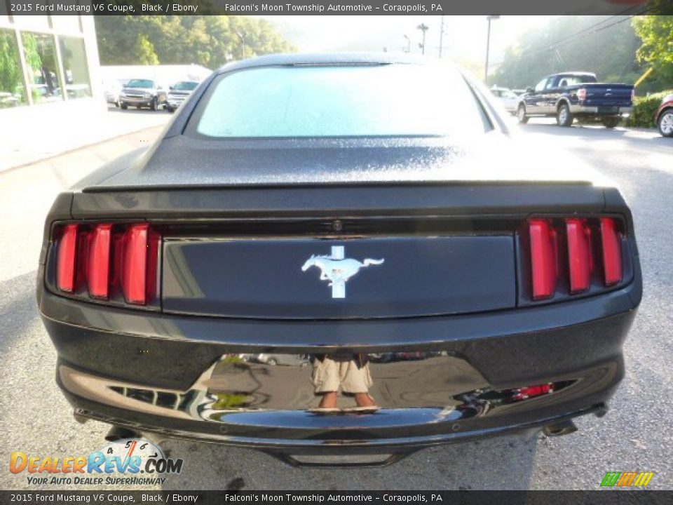 2015 Ford Mustang V6 Coupe Black / Ebony Photo #6