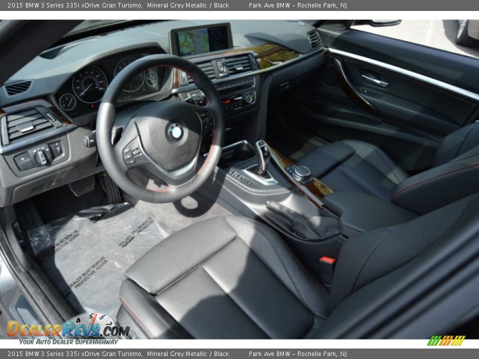 Black Interior - 2015 BMW 3 Series 335i xDrive Gran Turismo Photo #11