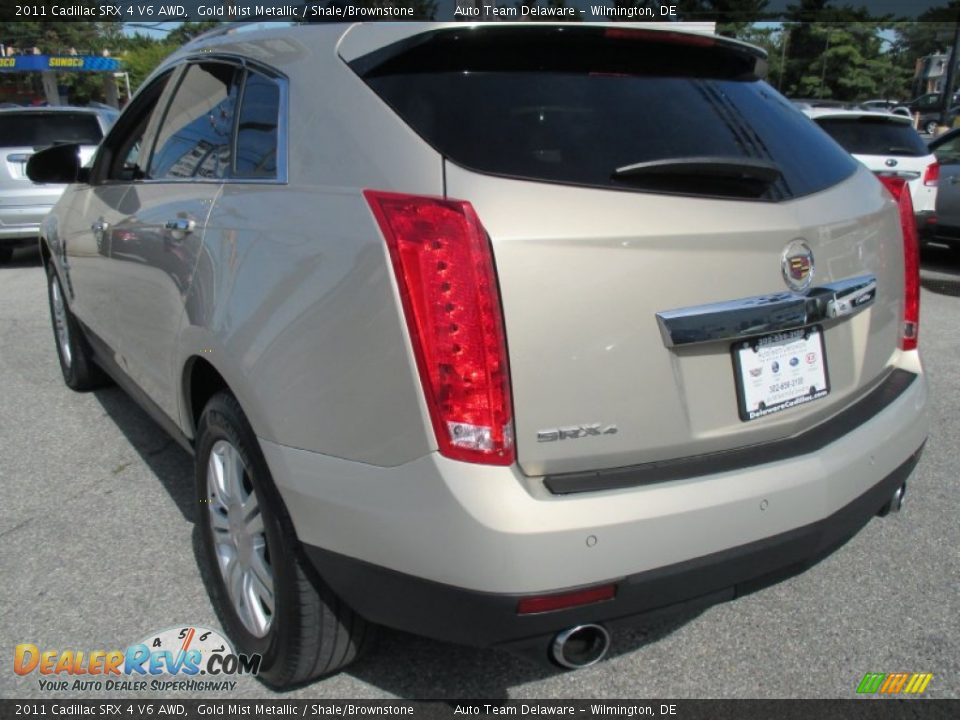 2011 Cadillac SRX 4 V6 AWD Gold Mist Metallic / Shale/Brownstone Photo #4