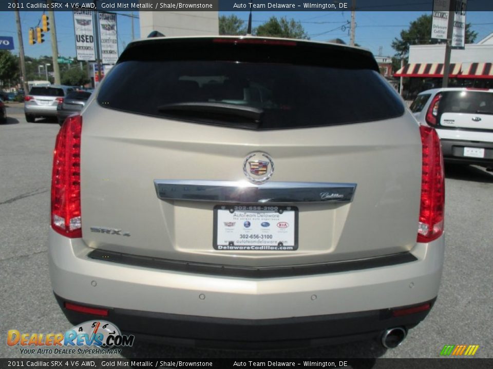 2011 Cadillac SRX 4 V6 AWD Gold Mist Metallic / Shale/Brownstone Photo #5