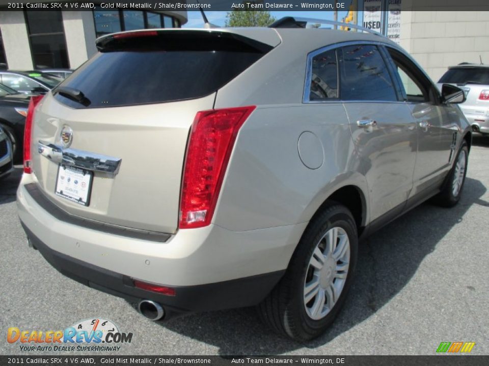 2011 Cadillac SRX 4 V6 AWD Gold Mist Metallic / Shale/Brownstone Photo #6