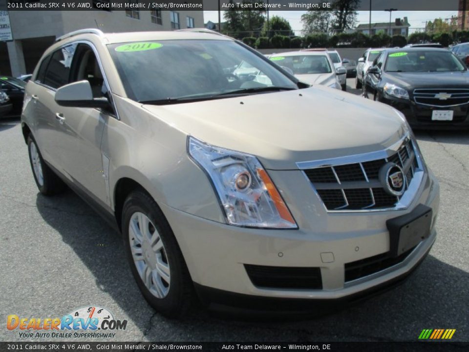 2011 Cadillac SRX 4 V6 AWD Gold Mist Metallic / Shale/Brownstone Photo #8