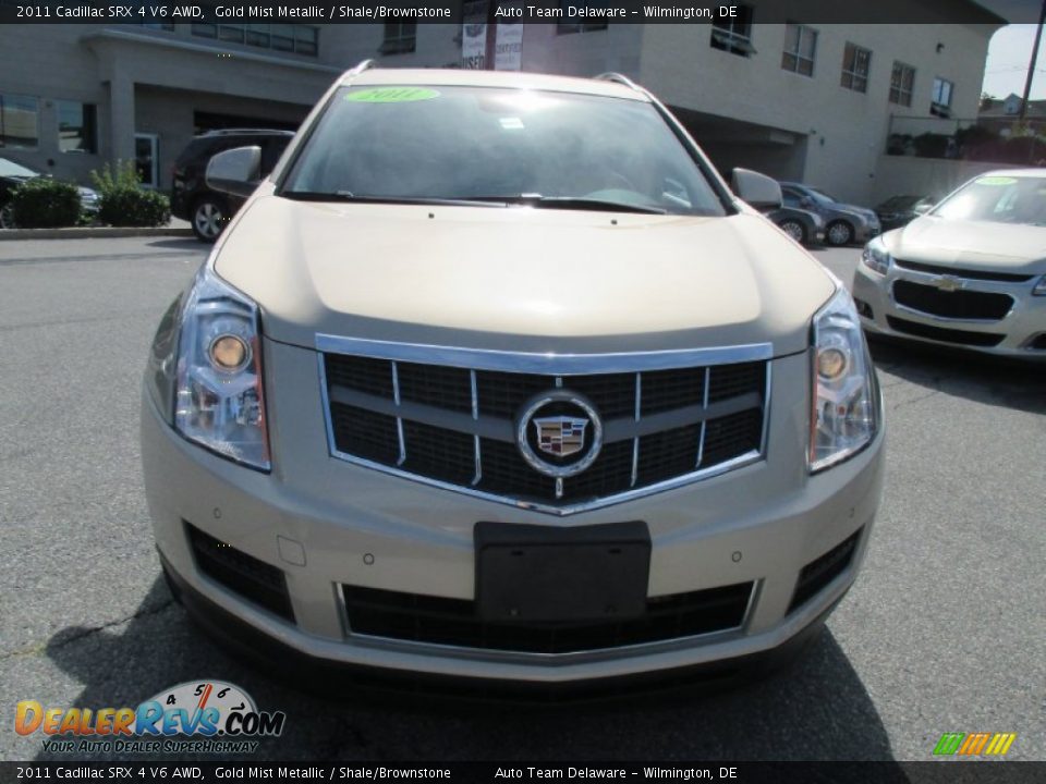 2011 Cadillac SRX 4 V6 AWD Gold Mist Metallic / Shale/Brownstone Photo #9