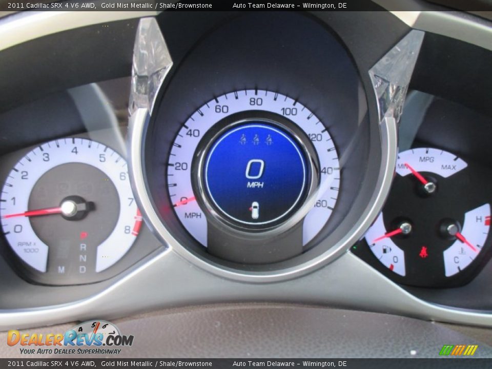 2011 Cadillac SRX 4 V6 AWD Gold Mist Metallic / Shale/Brownstone Photo #13