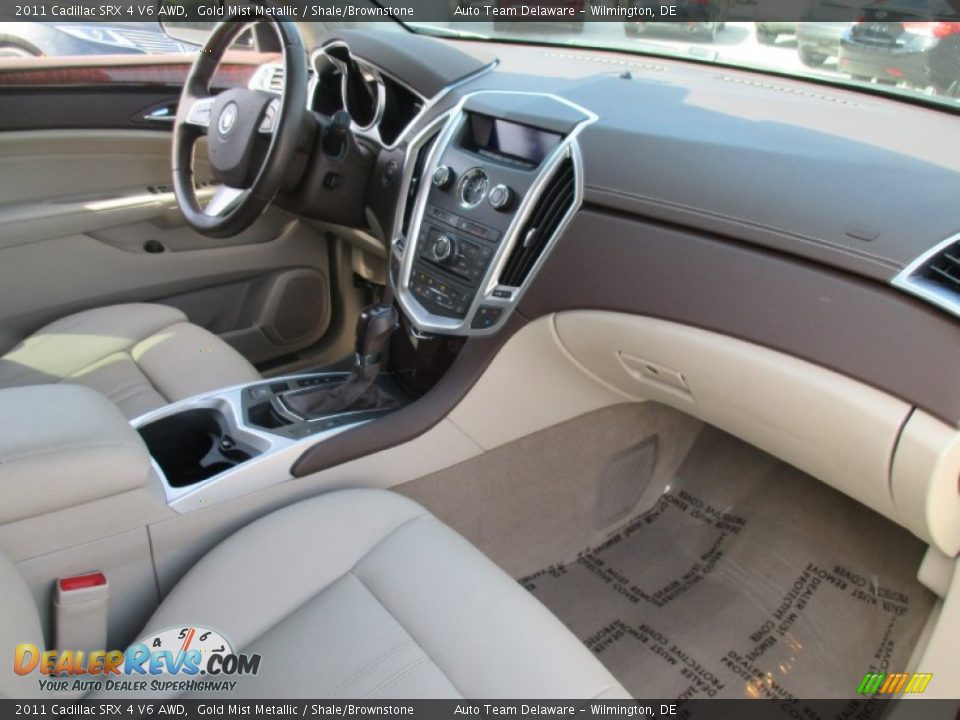 2011 Cadillac SRX 4 V6 AWD Gold Mist Metallic / Shale/Brownstone Photo #17