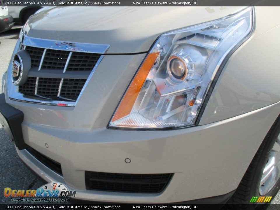 2011 Cadillac SRX 4 V6 AWD Gold Mist Metallic / Shale/Brownstone Photo #27