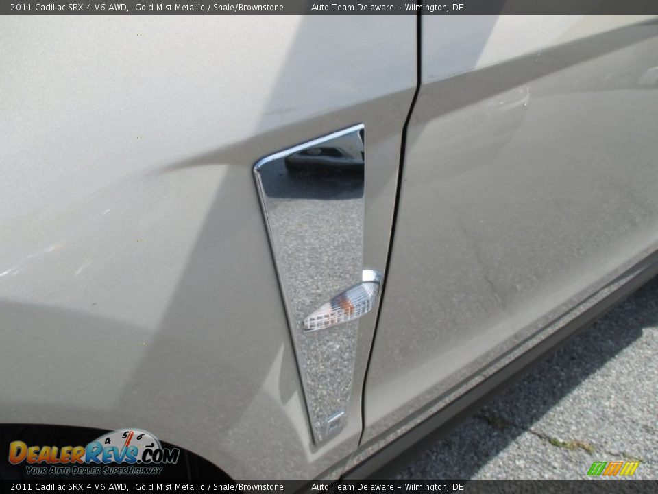 2011 Cadillac SRX 4 V6 AWD Gold Mist Metallic / Shale/Brownstone Photo #28
