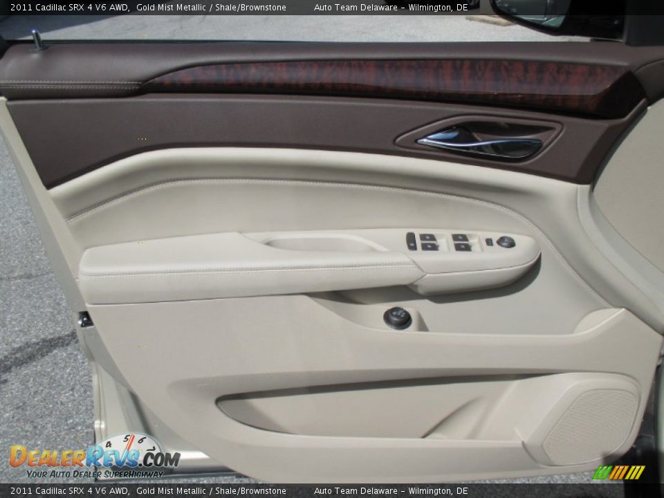 2011 Cadillac SRX 4 V6 AWD Gold Mist Metallic / Shale/Brownstone Photo #34