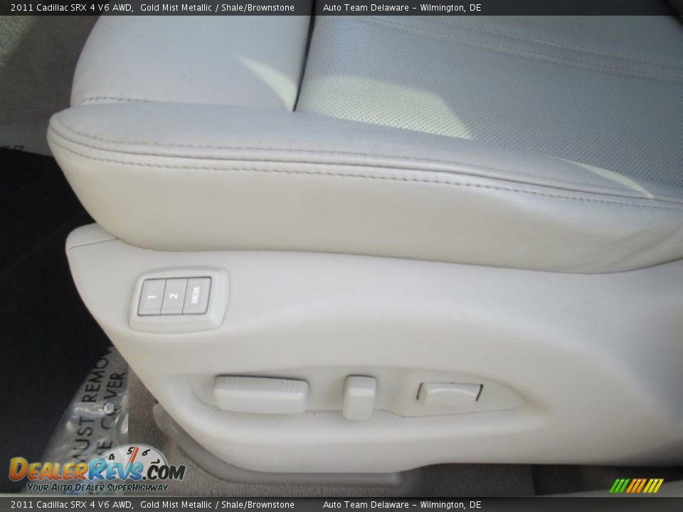 2011 Cadillac SRX 4 V6 AWD Gold Mist Metallic / Shale/Brownstone Photo #35