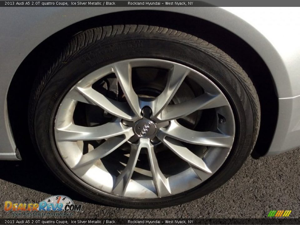 2013 Audi A5 2.0T quattro Coupe Ice Silver Metallic / Black Photo #28