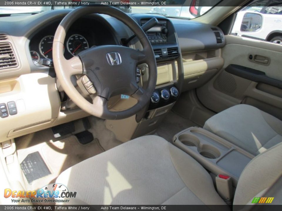 2006 Honda CR-V EX 4WD Taffeta White / Ivory Photo #11
