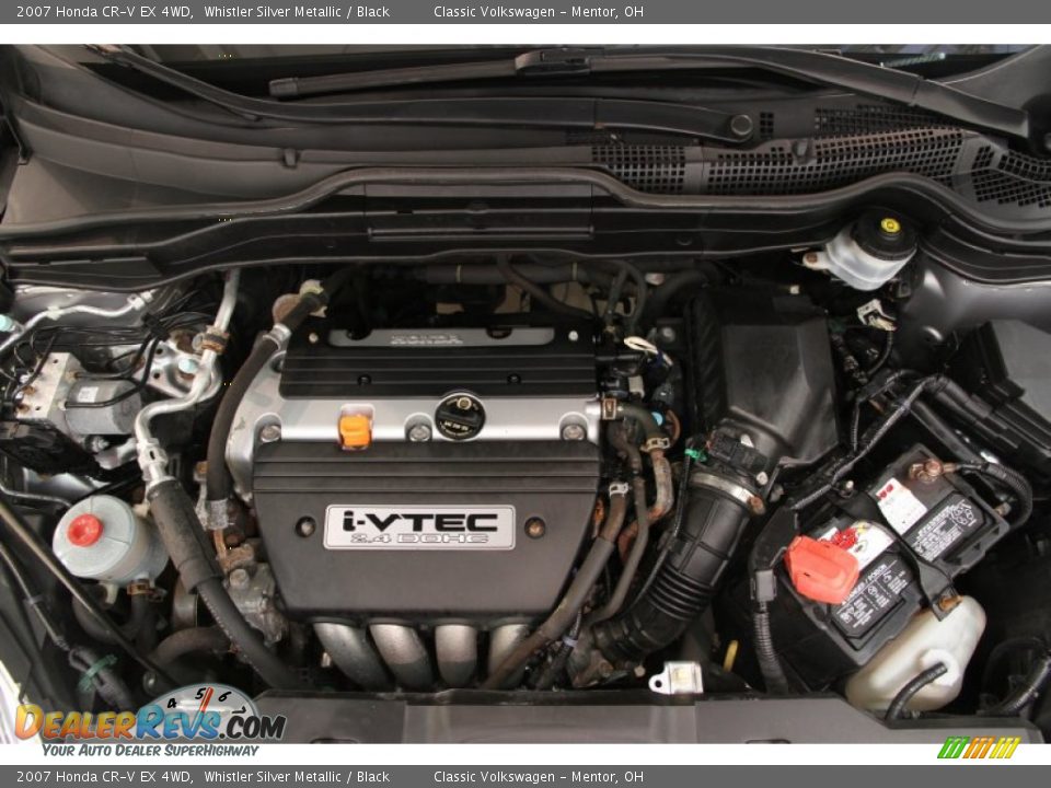 2007 Honda CR-V EX 4WD Whistler Silver Metallic / Black Photo #14