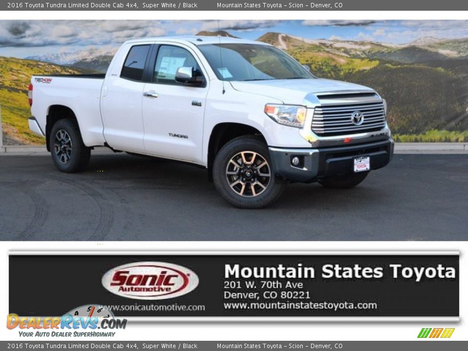 2016 Toyota Tundra Limited Double Cab 4x4 Super White / Black Photo #1
