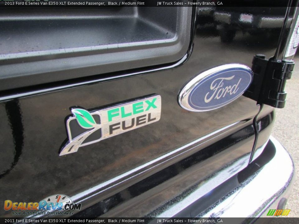 2013 Ford E Series Van E350 XLT Extended Passenger Black / Medium Flint Photo #10