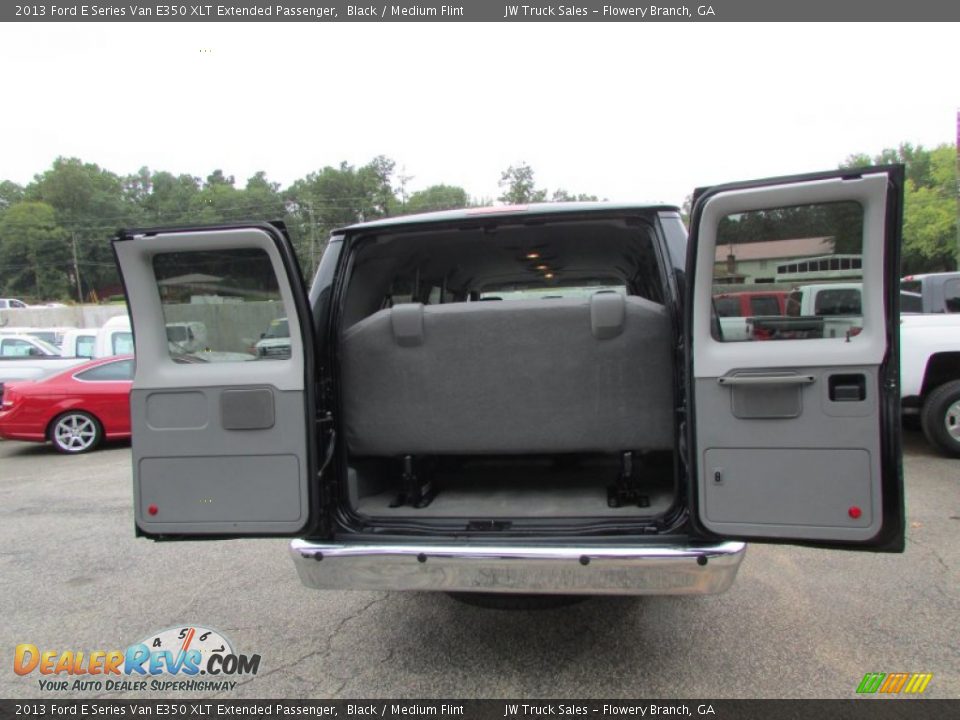 2013 Ford E Series Van E350 XLT Extended Passenger Black / Medium Flint Photo #11