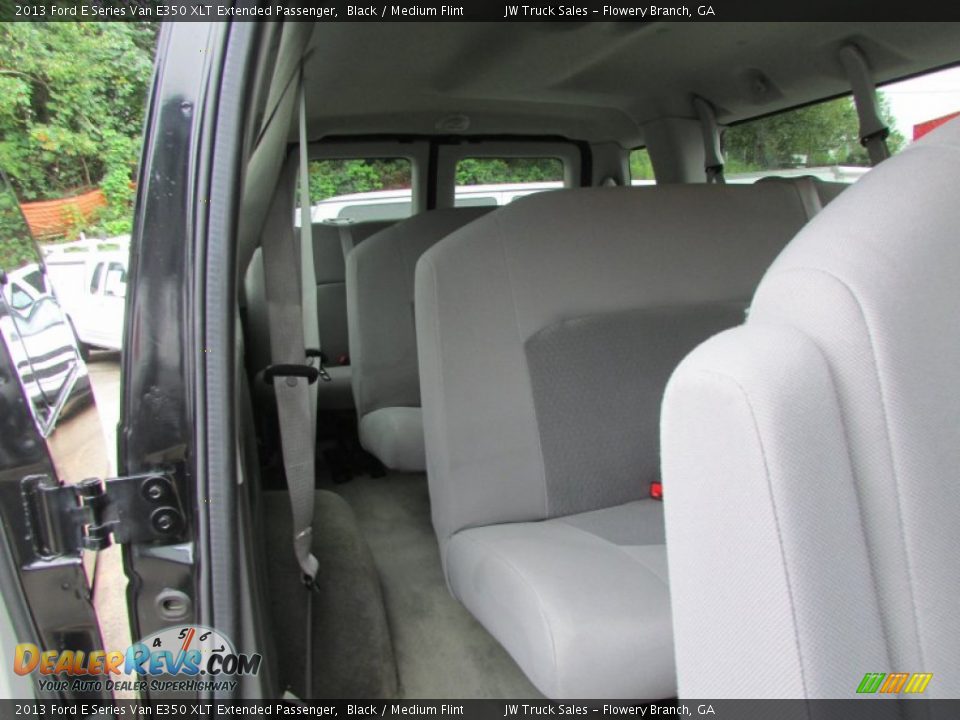 2013 Ford E Series Van E350 XLT Extended Passenger Black / Medium Flint Photo #17