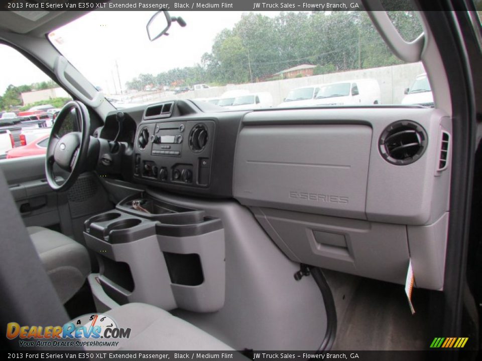 2013 Ford E Series Van E350 XLT Extended Passenger Black / Medium Flint Photo #30