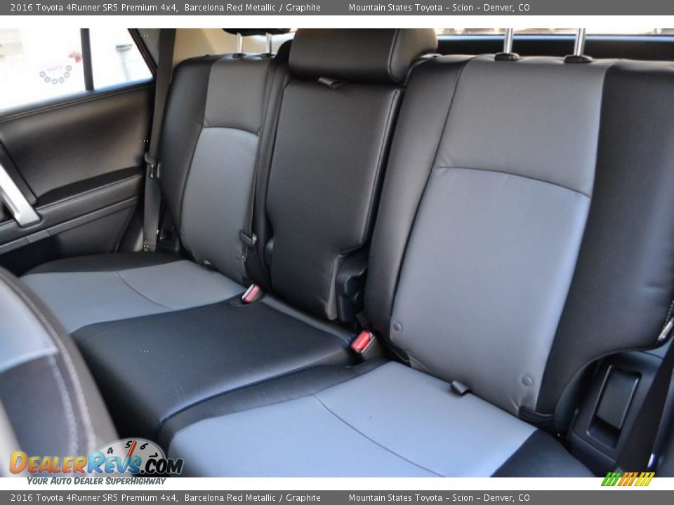 Rear Seat of 2016 Toyota 4Runner SR5 Premium 4x4 Photo #7