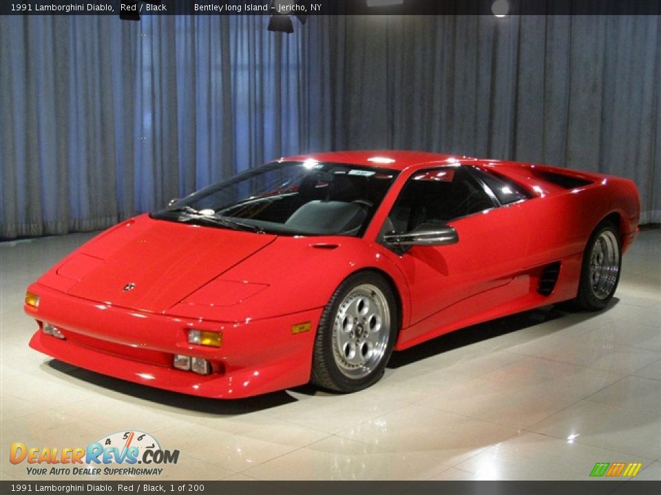 1991 Lamborghini Diablo. Red / Black, 1 of 200  - 1991 Lamborghini Diablo