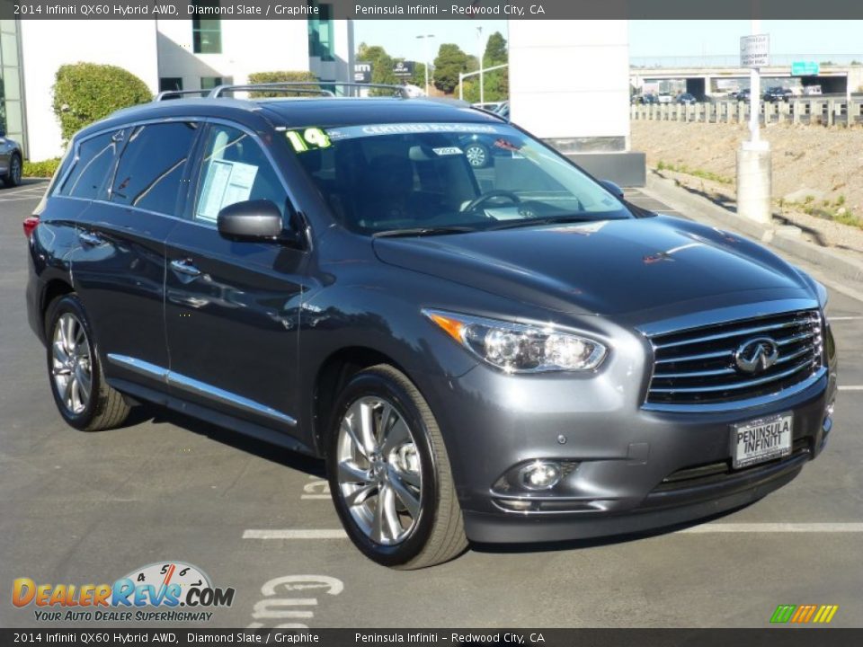 2014 Infiniti QX60 Hybrid AWD Diamond Slate / Graphite Photo #1