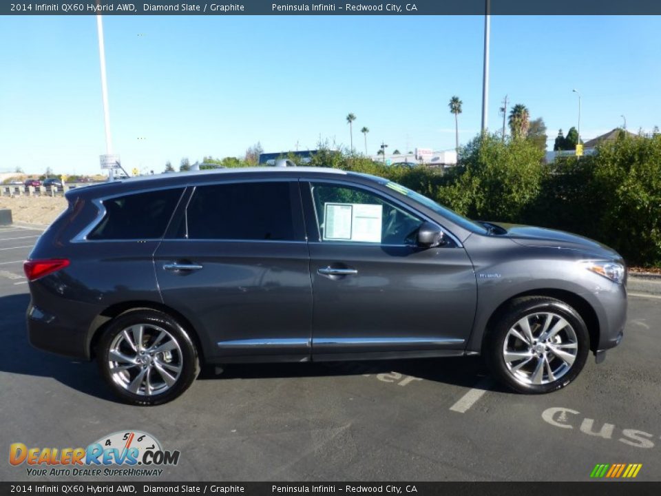 Diamond Slate 2014 Infiniti QX60 Hybrid AWD Photo #2