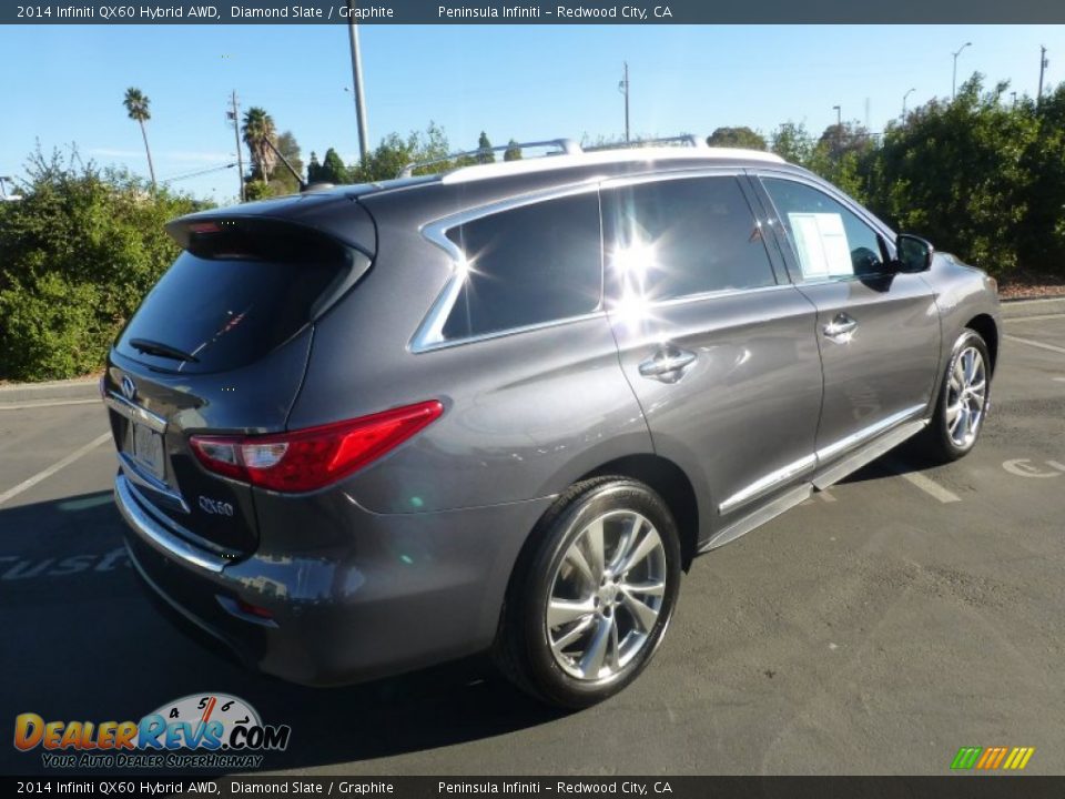 2014 Infiniti QX60 Hybrid AWD Diamond Slate / Graphite Photo #3