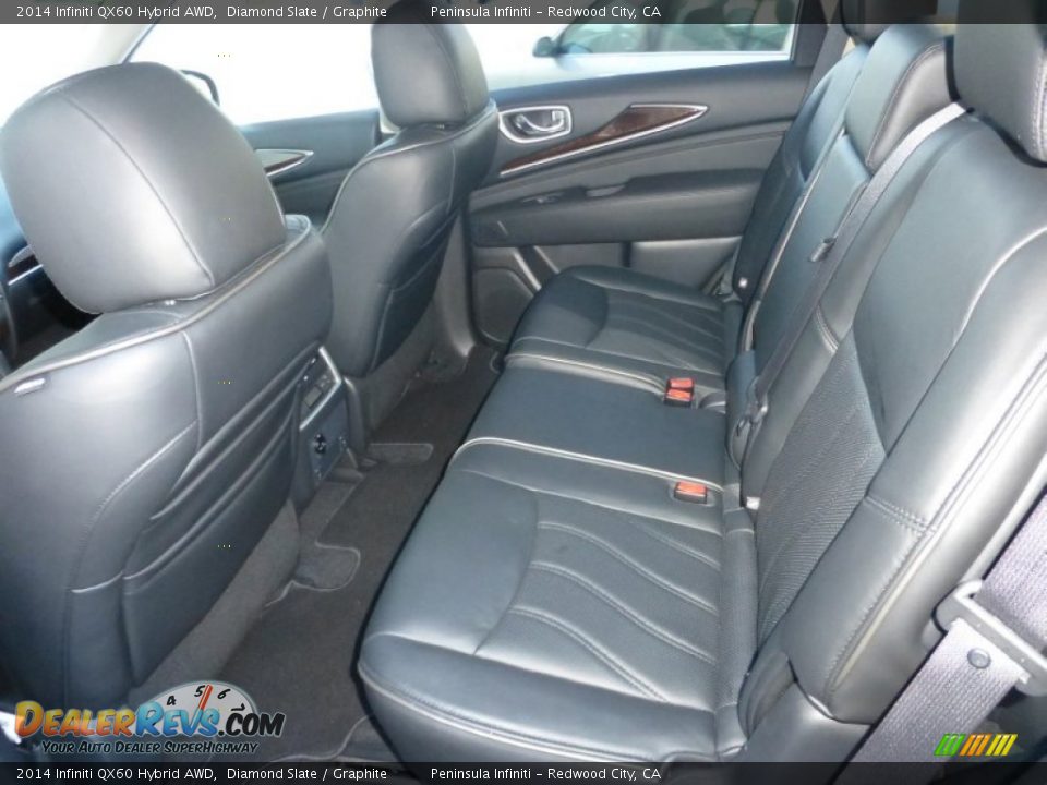Rear Seat of 2014 Infiniti QX60 Hybrid AWD Photo #5