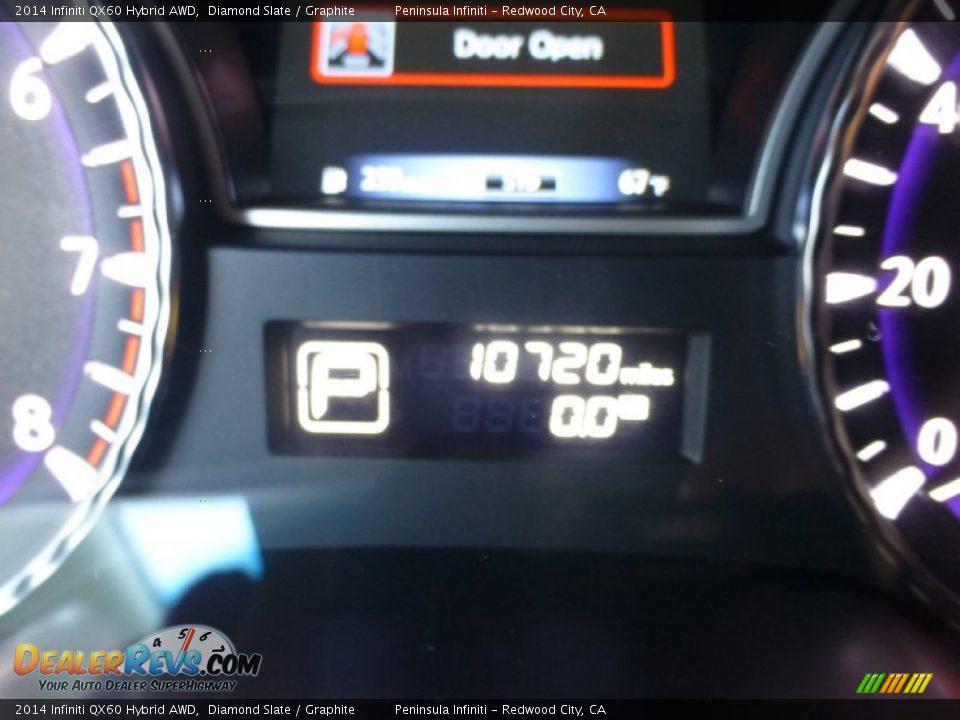 2014 Infiniti QX60 Hybrid AWD Diamond Slate / Graphite Photo #7
