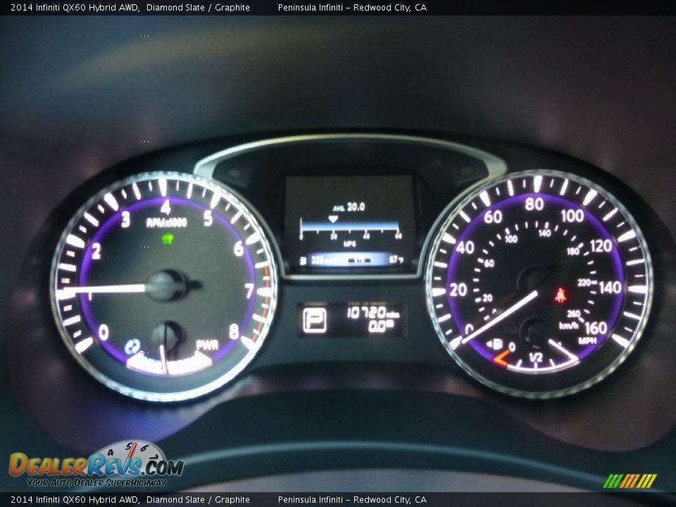 2014 Infiniti QX60 Hybrid AWD Diamond Slate / Graphite Photo #8