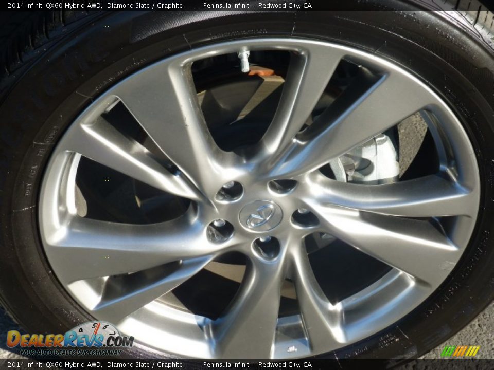 2014 Infiniti QX60 Hybrid AWD Diamond Slate / Graphite Photo #12