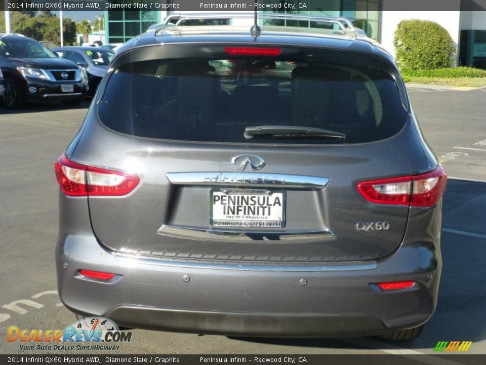 2014 Infiniti QX60 Hybrid AWD Diamond Slate / Graphite Photo #14