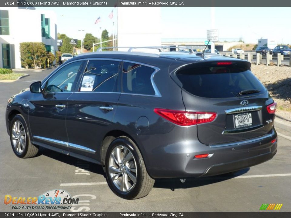 2014 Infiniti QX60 Hybrid AWD Diamond Slate / Graphite Photo #15