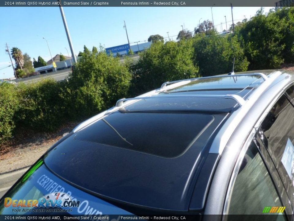 2014 Infiniti QX60 Hybrid AWD Diamond Slate / Graphite Photo #18