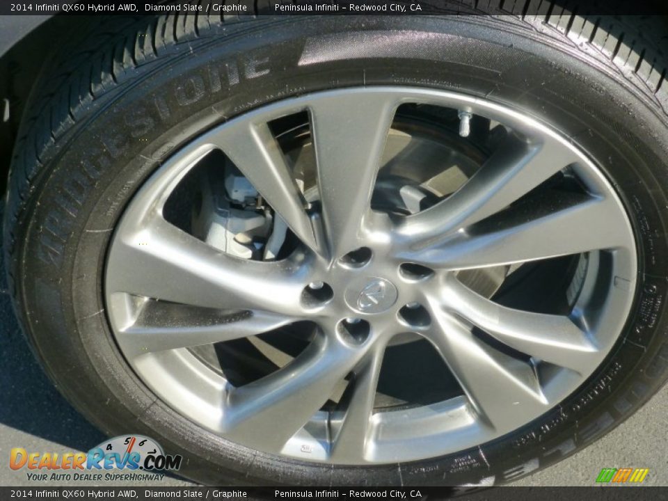 2014 Infiniti QX60 Hybrid AWD Diamond Slate / Graphite Photo #19