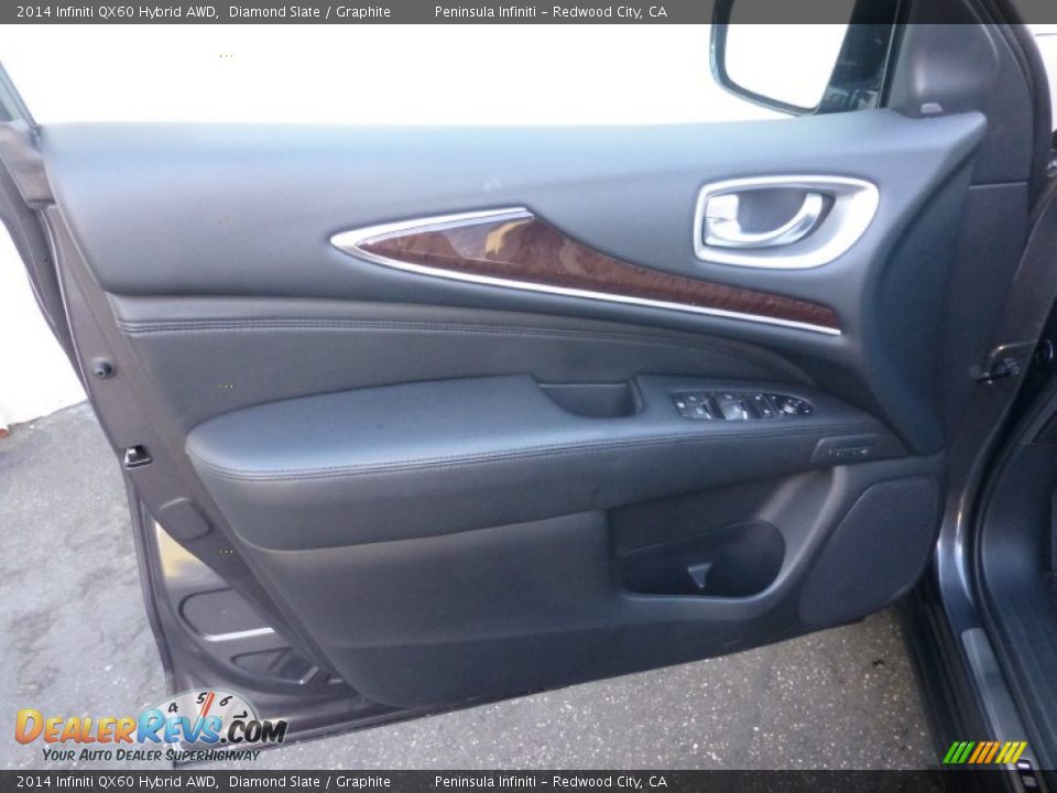 2014 Infiniti QX60 Hybrid AWD Diamond Slate / Graphite Photo #23