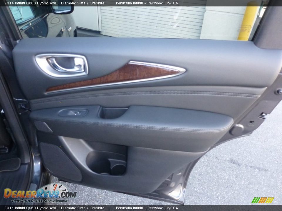 2014 Infiniti QX60 Hybrid AWD Diamond Slate / Graphite Photo #26
