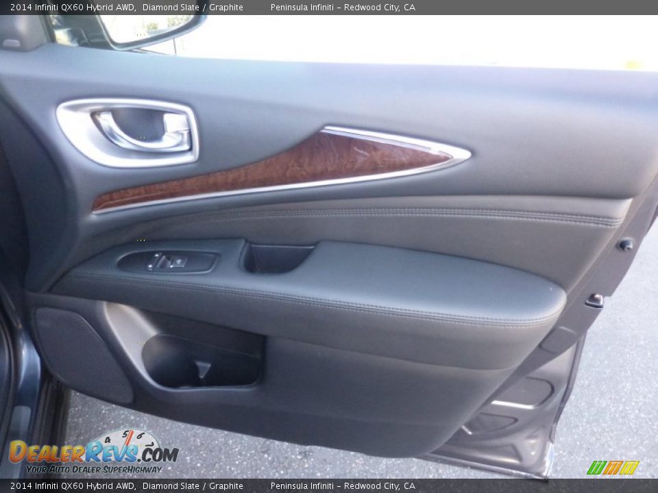 2014 Infiniti QX60 Hybrid AWD Diamond Slate / Graphite Photo #27