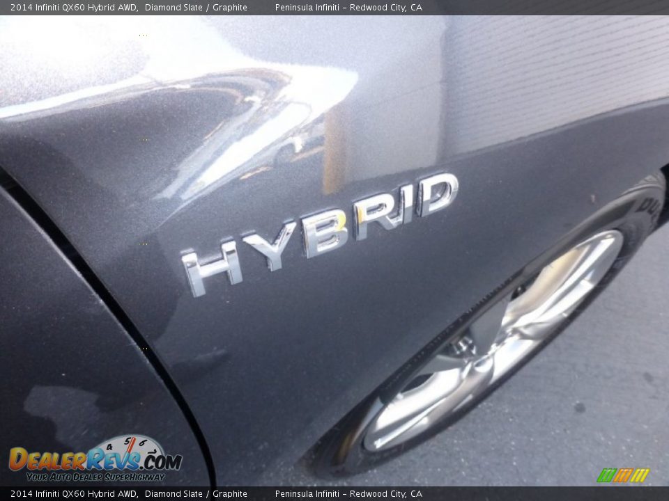 2014 Infiniti QX60 Hybrid AWD Diamond Slate / Graphite Photo #29