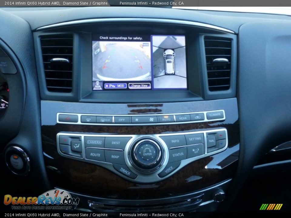 2014 Infiniti QX60 Hybrid AWD Diamond Slate / Graphite Photo #35