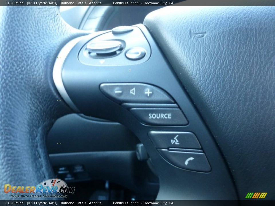 2014 Infiniti QX60 Hybrid AWD Diamond Slate / Graphite Photo #36