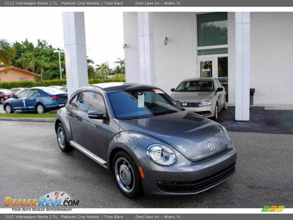 2012 Volkswagen Beetle 2.5L Platinum Gray Metallic / Titan Black Photo #1