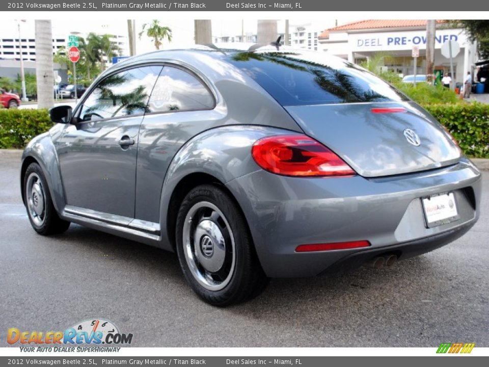 2012 Volkswagen Beetle 2.5L Platinum Gray Metallic / Titan Black Photo #7