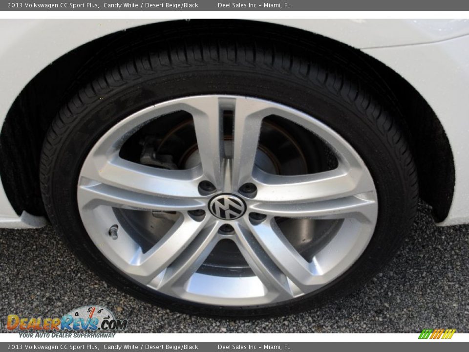 2013 Volkswagen CC Sport Plus Candy White / Desert Beige/Black Photo #9