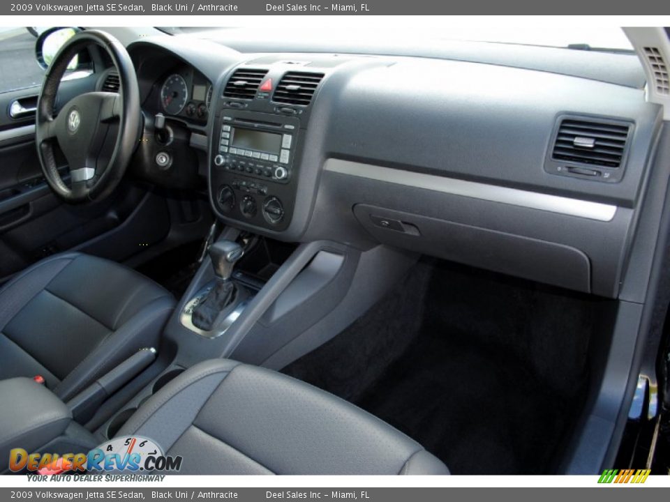 2009 Volkswagen Jetta SE Sedan Black Uni / Anthracite Photo #18