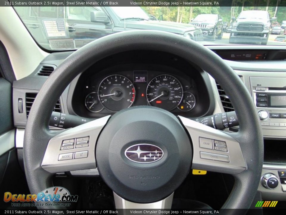 2011 Subaru Outback 2.5i Wagon Steering Wheel Photo #24