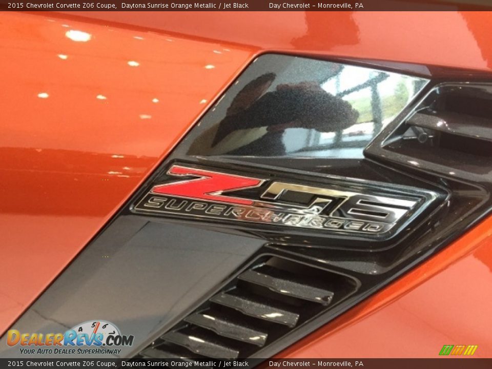 2015 Chevrolet Corvette Z06 Coupe Daytona Sunrise Orange Metallic / Jet Black Photo #6