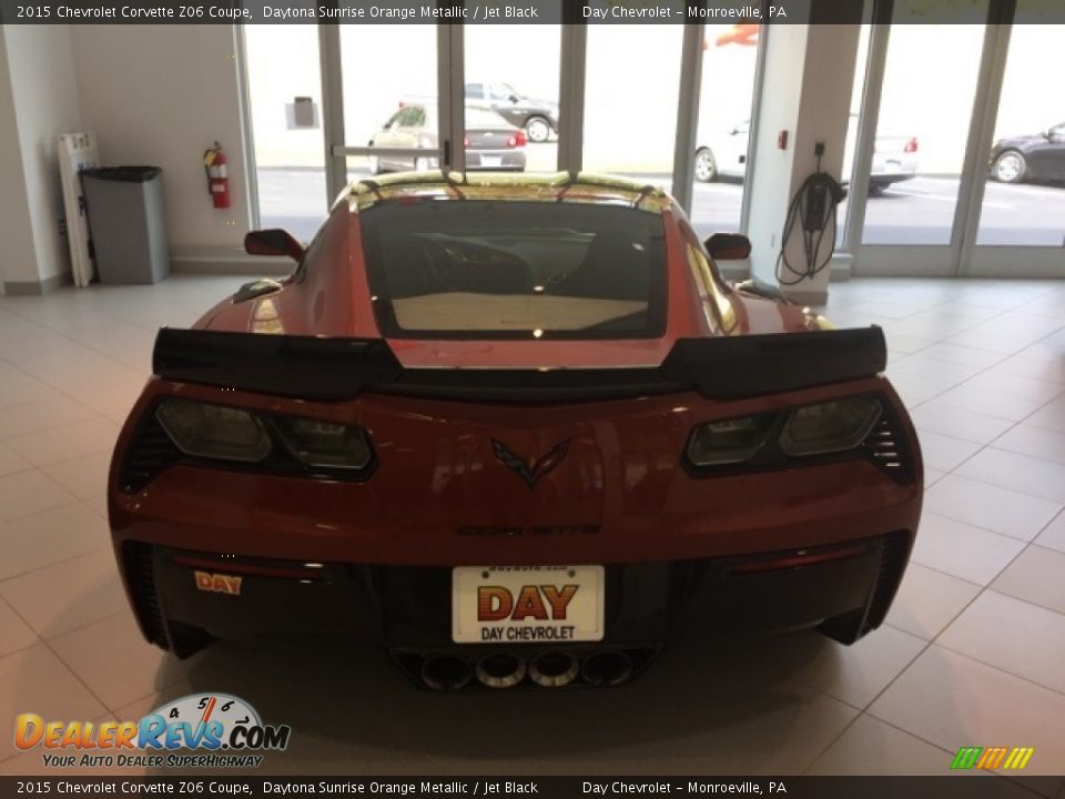 2015 Chevrolet Corvette Z06 Coupe Daytona Sunrise Orange Metallic / Jet Black Photo #9