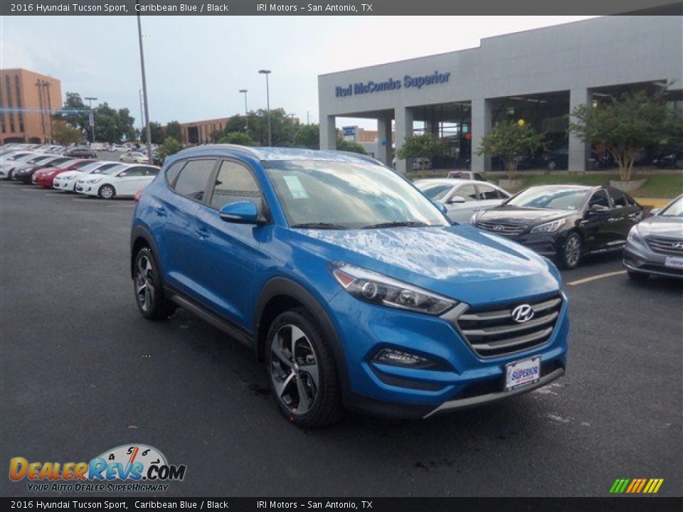 2016 Hyundai Tucson Sport Caribbean Blue / Black Photo #1