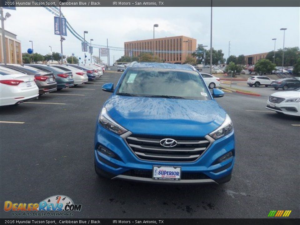 2016 Hyundai Tucson Sport Caribbean Blue / Black Photo #4